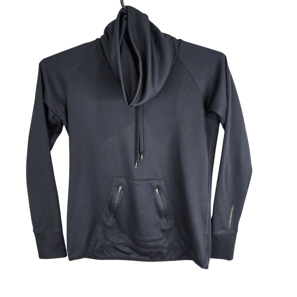 Womens Black Noble Outfitters Cowl Neck Pullover Sweatshirt Long Sleeve Size XL